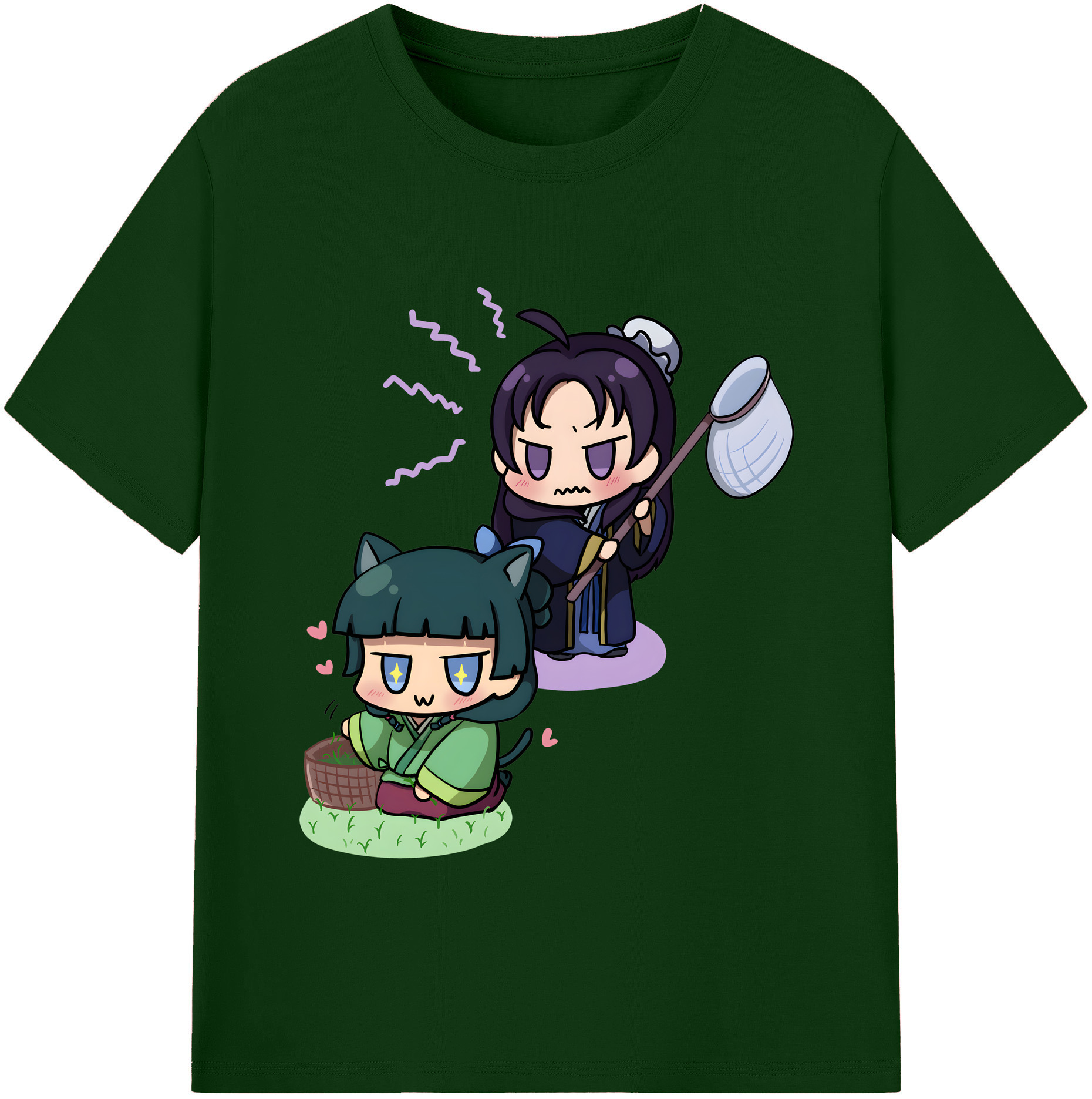 （画像用） 薬屋のひとりごと The Apothecary Diaries 綿100％半袖Tシャツ（フロントプリント）